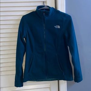 dark teal zip up north face